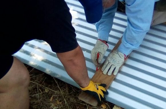 Hombres Bautistas de la Región del Bio Bio trabajando en el hogar Bautista de ancianas de Hualqui 03 de Febrero 2017.